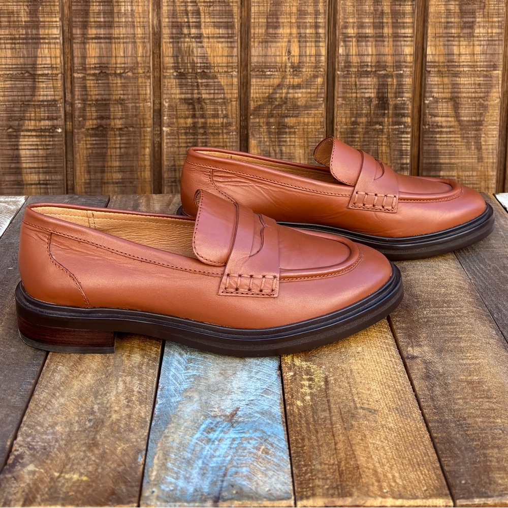 Madewell Tan Leather Loafers - Picture 10 of 15